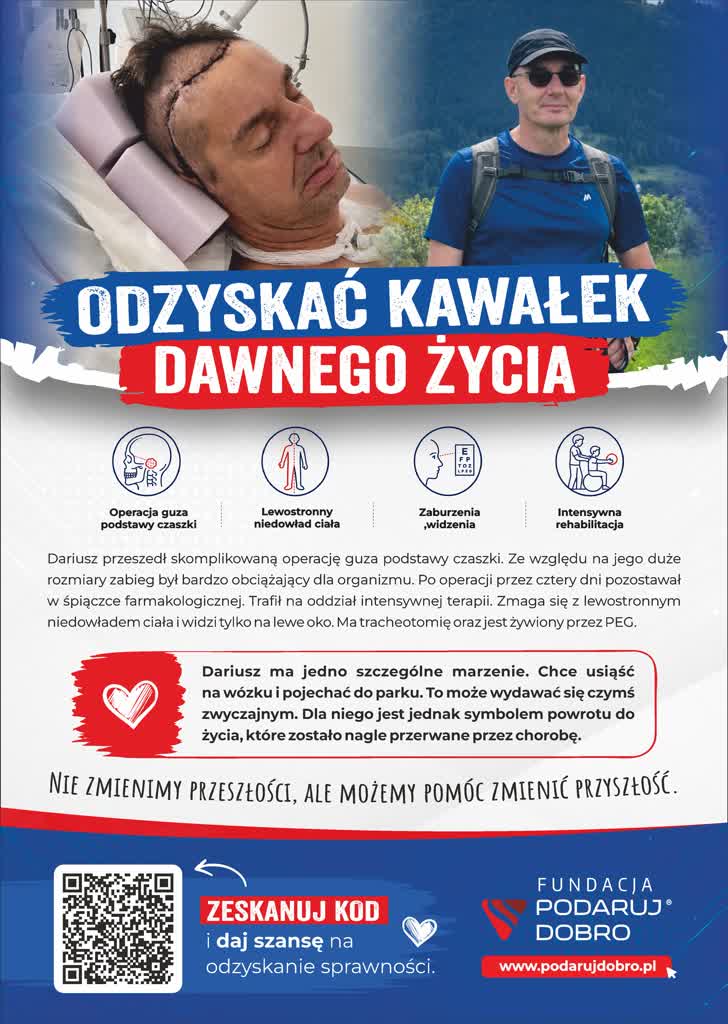 Koncert charytatywny dla Dariusza Kałdonka. Mieszkańcy Puław mogą pomóc w jego powrocie do sprawności
