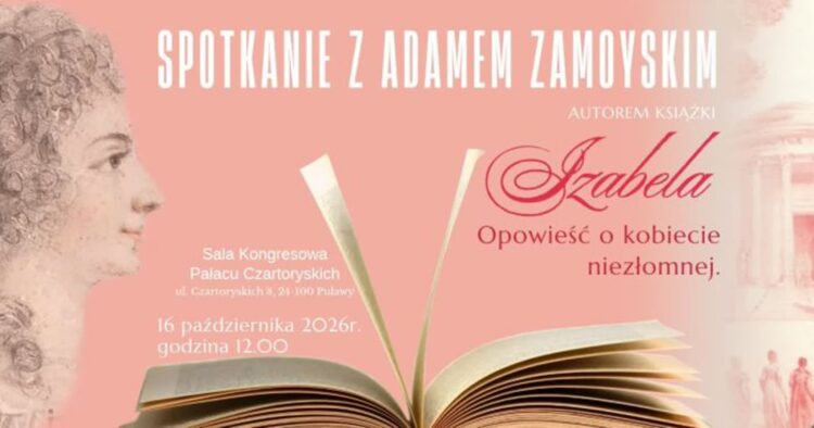 Adam Zamoyski spotka się z czytelnikami w Puławach. Opowie o Izabeli Czartoryskiej